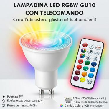 lampadina gu10 rgbw