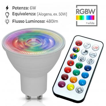 lampadina gu10 rgbw