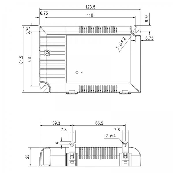 MEANWELL LCM-60KN disegno tecnico