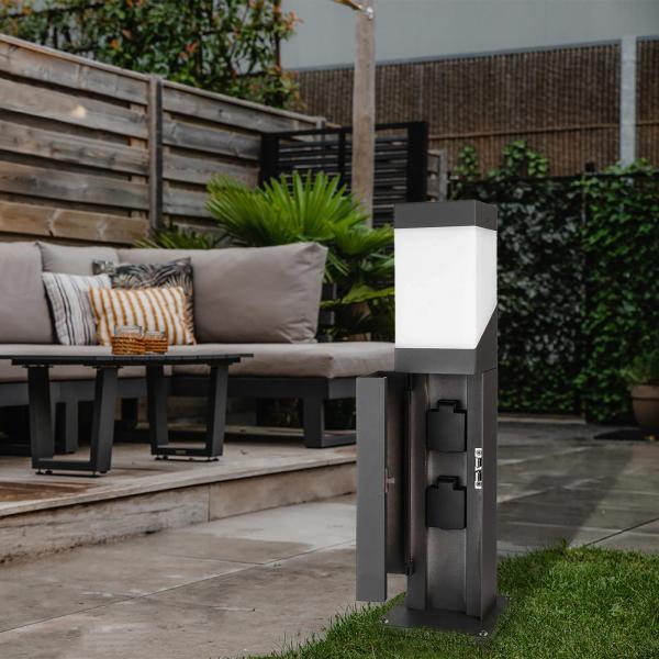 Lampione a led con presa