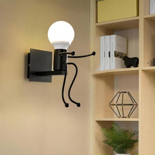 Applique bianco omino E27