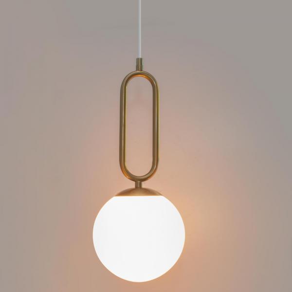 Lampada sospensione sfera vetro