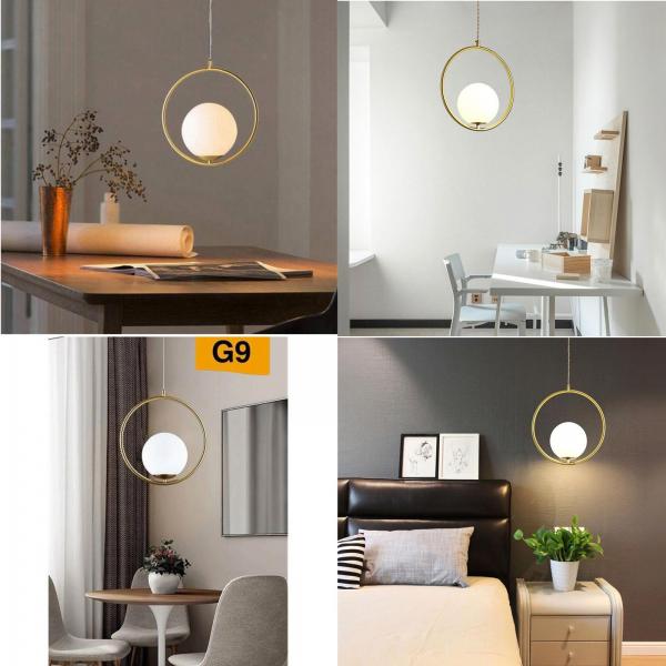 Pendente vetro globo G9