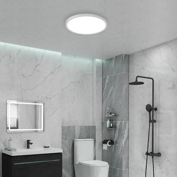 Plafoniera tonda per il bagno
