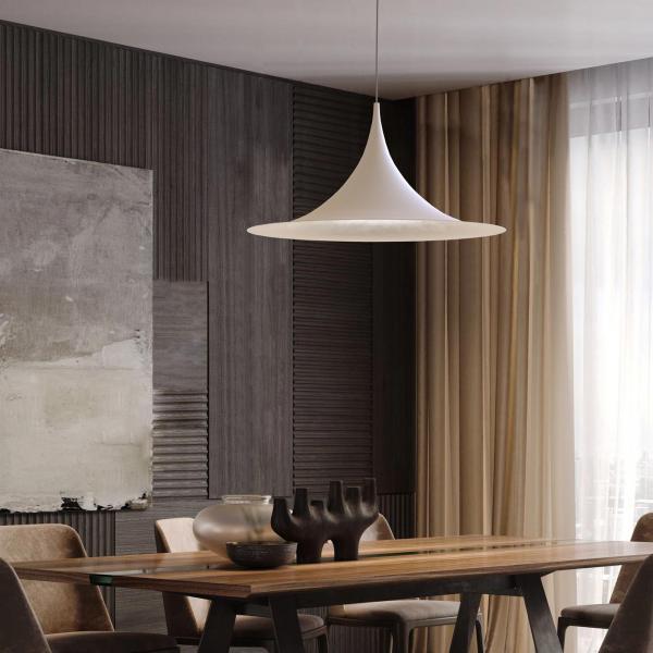 Lampadario bianco vintage E27