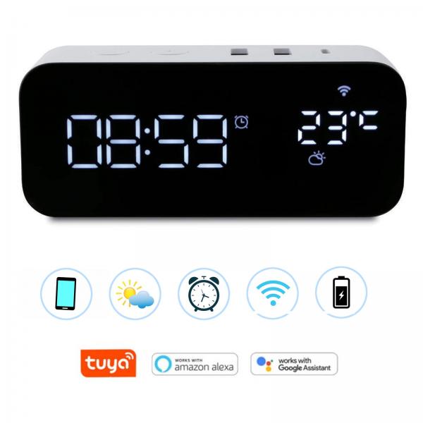 Orologio sveglia SMART WiFi controllo bvocale