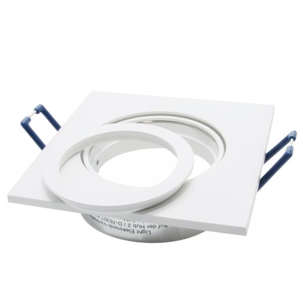 Portafaretto bianco quadrato orientabile