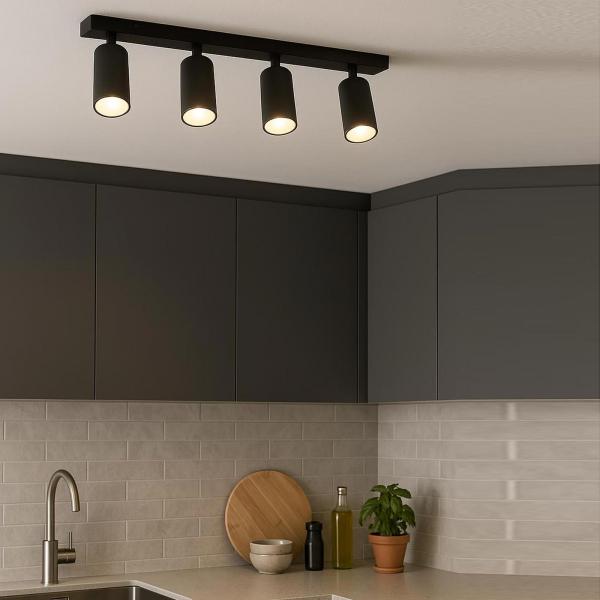 Plafoniera con faretti GU10
