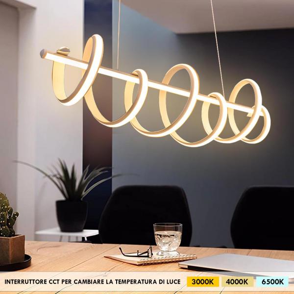 Lampadario moderno LED CCT