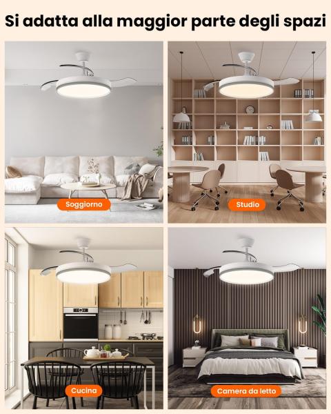 Alimentatore 3 step per ventilatore con luce