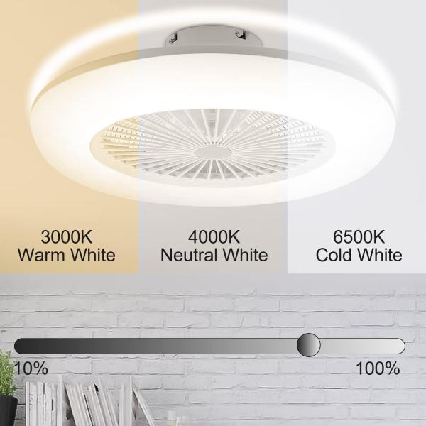 Ventilatore da soffitto con luce CCT