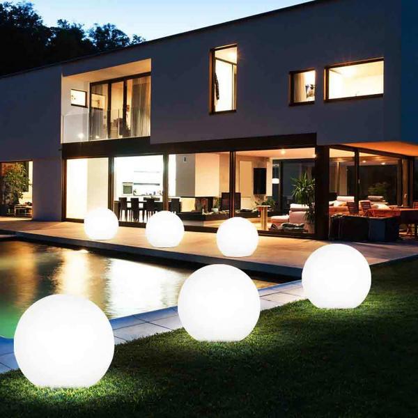 Luce decorativa sfera da giardino