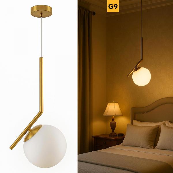 Lampadario bronzo G9
