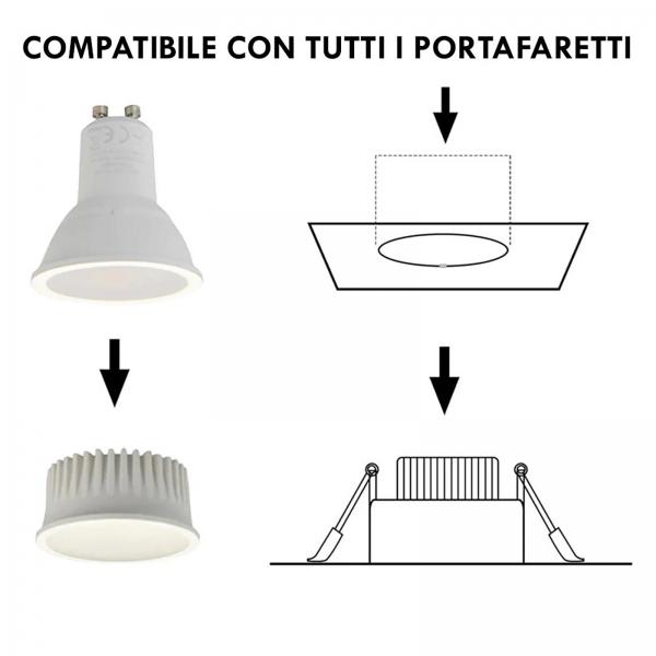 Lampadina SLIM per portafaretti