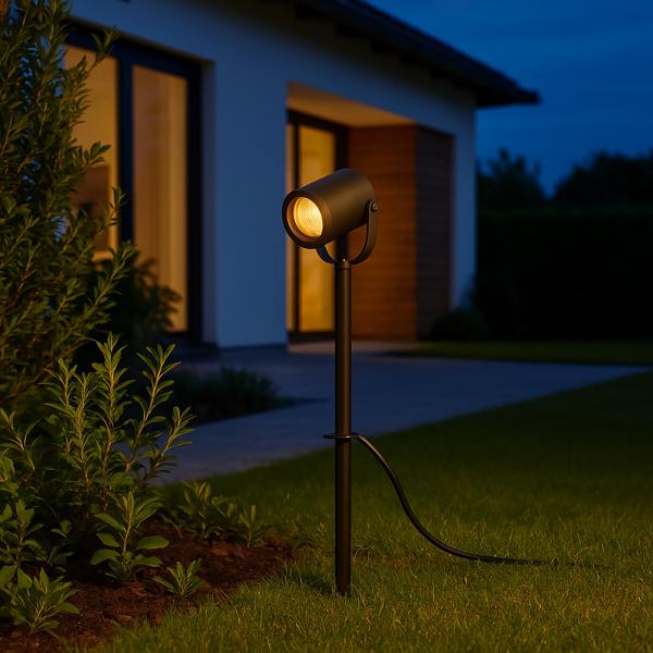 Faretto IP65 con griglia
