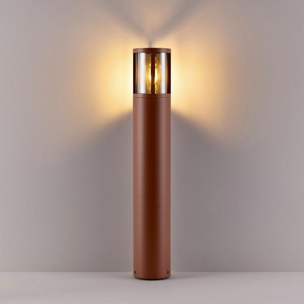 Lampione corten diffusore  fumè